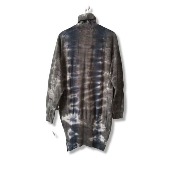 NEW YFB SZ M Turtleneck Tie Dye Sweater Knit Short Dress LONG SLEEVES - Picture 3 of 6